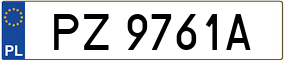 Truck License Plate